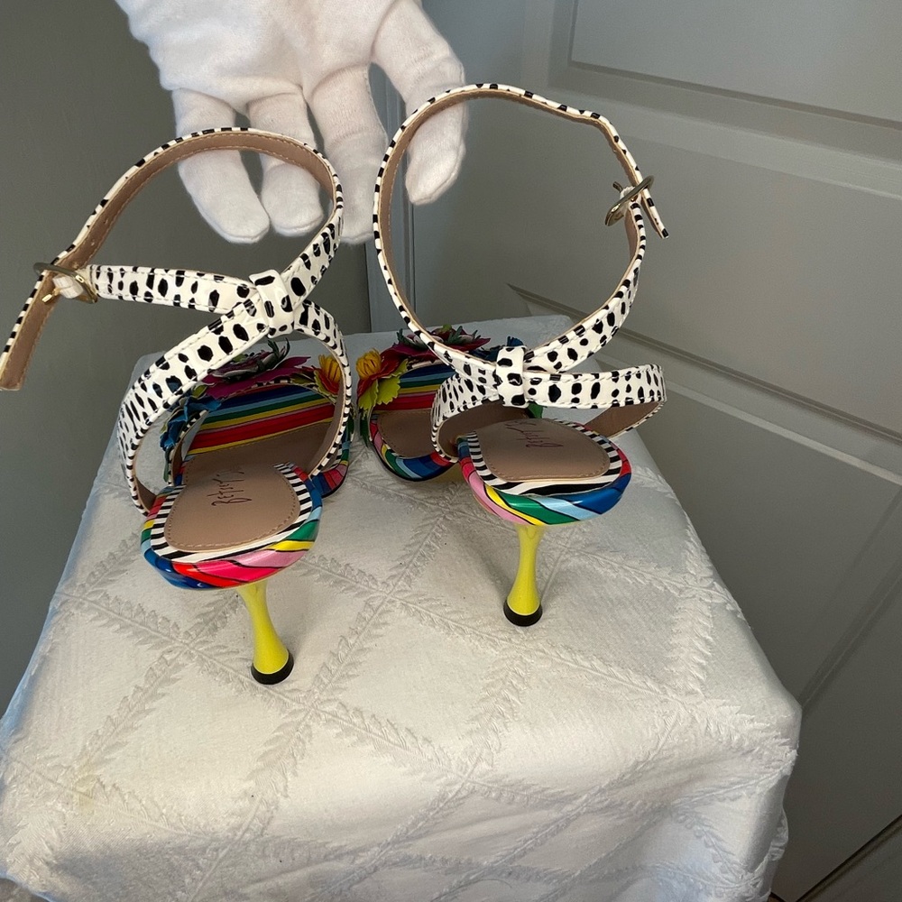 Betsy Johnson 4 inch Multicolor Kamdyn Pump Size 8.5 - Picture 5 of 10